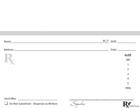 Non Secure Pads - Compliant Secure Rx Forms & Rx Pads for US Prescribers