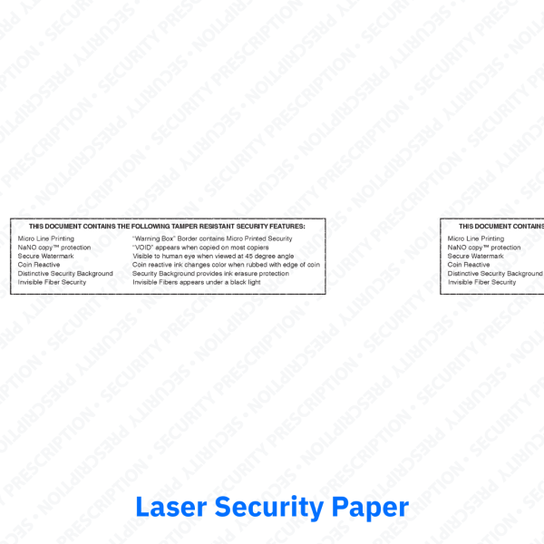 Secure EMR Laser Prescription Paper - RxForms